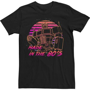 �A�j���L�����N�^�[ ���f�B�[�X �g�b�v�X T�V���c Licensed Character Men's Transformers Evergreen 80's Baby Poster Tee Black �u���b�N