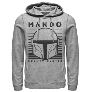 �A�j���L�����N�^�[ ���f�B�[�X �g�b�v�X T�V���c �p�[�J�[ Licensed Character Men'star Wars The Mandalorian Moff Gideion Badge Stamp Hoodie Athletic Heather �w�U�[