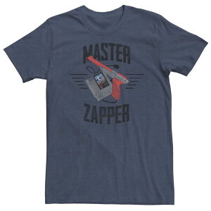 �A�j���L�����N�^�[ ���f�B�[�X �g�b�v�X T�V���c ���B���e�[�W �g�[�� Licensed Character Big & Tall Nintendo Duck Hunt Master Zapper Vintage Tee Navy Heather �w�U�[