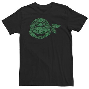 �A�j���L�����N�^�[ ���f�B�[�X �g�b�v�X T�V���c �g�[�� Licensed Character Big & Tall Teenage Mutant Ninja Turtle Clover Head Fill In Tee Black �u���b�N