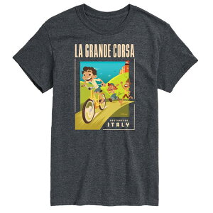�f�B�Y�j�[ �s�N�T�[ ���f�B�[�X �g�b�v�X T�V���c �g�[�� �O���t�B�b�N Disney / Pixar's Luca Big & Talla Grande Postcard Graphic Tee Heather Charcoal �`���R�[��