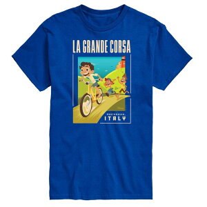 �f�B�Y�j�[ �s�N�T�[ ���f�B�[�X �g�b�v�X T�V���c �g�[�� �O���t�B�b�N Disney / Pixar's Luca Big & Talla Grande Postcard Graphic Tee Royal Blue �u���[