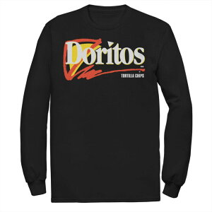 �f�B�Y�j�[ ���f�B�[�X �g�b�v�X T�V���c �g�[�� ���S �O���t�B�b�N Disney Big & Tall Doritos Tortilla Chips Logo Long Sleeve Graphic Tee Black �u���b�N