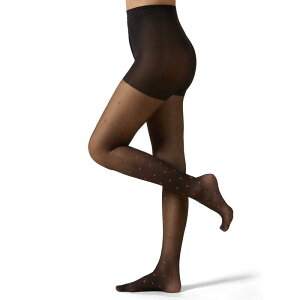�����C ���f�B�[�X �A���_�[�E�F�A �C�� �i�C���� �~�j �V�A�[ MeMoi Women's Mini Heart Sheer Nylon Tights Black Red �u���b�N