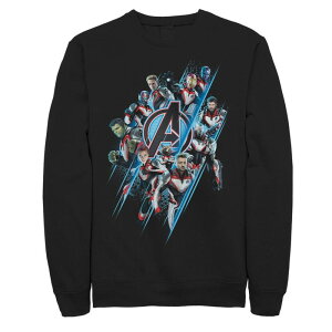 �}�[�x�� ���f�B�[�X �g�b�v�X T�V���c Men's Marvel Avengers Endgame Suited Up Team Group Shot Poster Tee Black �u���b�N