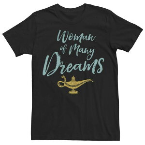�f�B�Y�j�[ ���f�B�[�X �g�b�v�X T�V���c Men's Disney's Aladdin Live Action Woman Of Many Dreams Word Stack Tee Black �u���b�N