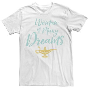 �f�B�Y�j�[ ���f�B�[�X �g�b�v�X T�V���c Men's Disney's Aladdin Live Action Woman Of Many Dreams Word Stack Tee White �z���C�g
