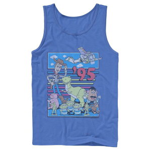 �f�B�Y�j�[ �s�N�T�[ ���f�B�[�X �g�b�v�X T�V���c Disney / Pixar's Toy Story Men's 95 Retro Distressed Colorful Tank Top Royal