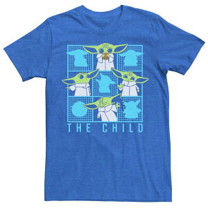 �X�^�[ �E�H�[�Y ���f�B�[�X �g�b�v�X T�V���c Men'star Wars The Mandalorian The Child Soup Meme Tee Royal Heather �w�U�[