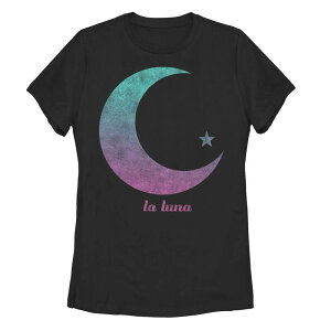 �A���u�����f�b�h ���f�B�[�X �g�b�v�X T�V���c �O���t�B�b�N Unbranded Juniors' La Luna Moon & Star Gradient Graphic Tee Black �u���b�N