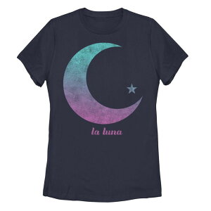 �A���u�����f�b�h ���f�B�[�X �g�b�v�X T�V���c �O���t�B�b�N Unbranded Juniors' La Luna Moon & Star Gradient Graphic Tee Navy �l�C�r�[