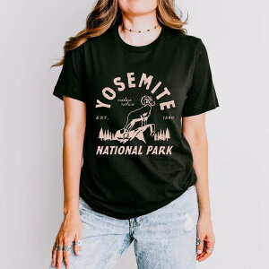 Simply Sage Market ���f�B�[�X �g�b�v�X T�V���c ���B���e�[�W Simply Sage Market Vintage Yosemite National Park Short Sleeve Tee Black �u���b�N