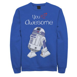 �X�^�[ �E�H�[�Y ���f�B�[�X �g�b�v�X T�V���c �X�E�F�b�g Men'star Wars R2-D2 You R2 Awesome Sweatshirt Royal