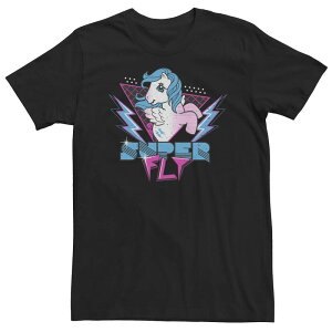 �A�j���L�����N�^�[ ���f�B�[�X �g�b�v�X T�V���c �g�[�� Licensed Character Big & Tall My Little Pony Firefly Super Fly Tee Black �u���b�N