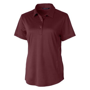 �J�b�^�[�A���h�o�b�N ���f�B�[�X �g�b�v�X �V���c Cutter & Buck Prospectextured Stretch Womenshort Sleeve Polo Bordeaux