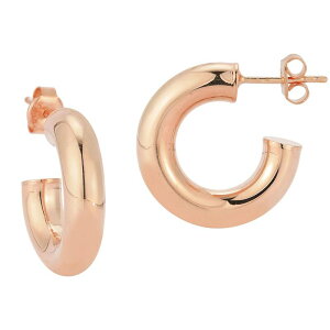 Sunkissed Sterling ���f�B�[�X �A�N�Z�T���[ �s�A�X�E�C�������O Sunkissed Sterling 0.75 in. Tube Hoop Earrings Rose Gold Tone �S�[���h