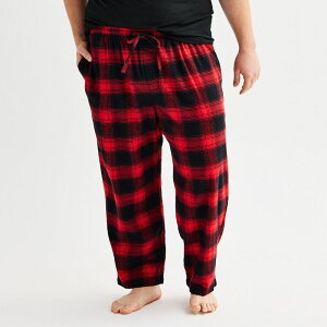 �\�m�} ���f�B�[�X �A���_�[�E�F�A �i�C�g�E�F�A �p���c �g�[�� Big & Tall Sonoma Goods For Life Flannel Drawstring Pajama Pants Red Black Ombre �u���b�N