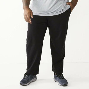 Tek Gear ���f�B�[�X �{�g���X �J�W���A���p���c �g�[�� �W���[�W�[ Big & Tall Tek Gear Ultra Soft Jersey Open Bottom Pants Mineral Black �u���b�N