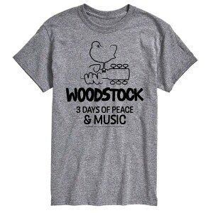 �A�j���L�����N�^�[ ���f�B�[�X �g�b�v�X T�V���c �g�[�� �O���t�B�b�N Licensed Character Big & Tall Woodstock 3 Days Graphic Tee Gray �O���[