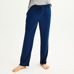 �\�m�} ���f�B�[�X �A���_�[�E�F�A �i�C�g�E�F�A �p���c Men'sonoma Goods For Life Supersoft Drawstring Pajama Pants Blue Space Dye �u���[