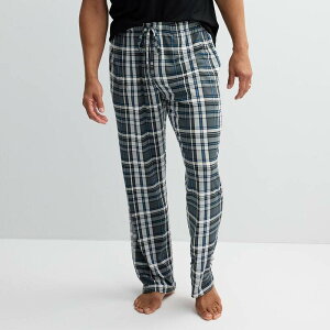 �\�m�} ���f�B�[�X �A���_�[�E�F�A �i�C�g�E�F�A �p���c Men'sonoma Goods For Life Supersoft Drawstring Pajama Pants Dark Gray Plaid �O���[