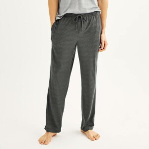�\�m�} ���f�B�[�X �A���_�[�E�F�A �i�C�g�E�F�A �p���c Men'sonoma Goods For Life Supersoft Drawstring Pajama Pants Medium Gray Space Dye �O���[
