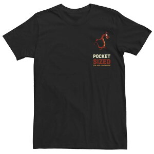 �f�B�Y�j�[ ���f�B�[�X �g�b�v�X T�V���c Disney's Mulan Mushu Men's Pocket Sized Portraitee Black �u���b�N