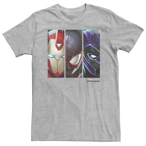�}�[�x�� ���f�B�[�X �g�b�v�X T�V���c �g�[�� Big & Tall Marvel Puzzle Quest Close-Up Heroes Trio Tee Athletic Heather �w�U�[