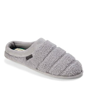 �f�B�A�t�H�[���Y ���f�B�[�X �V���[�Y �T���_�� Dearfoams Asher Men's Clog Slippers Medium Gray �O���[