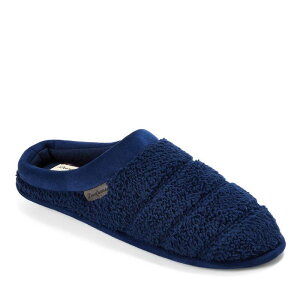 �f�B�A�t�H�[���Y ���f�B�[�X �V���[�Y �T���_�� Dearfoams Asher Men's Clog Slippers Navy Blazer �l�C�r�[