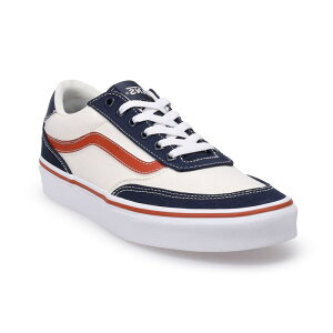�o���Y ���f�B�[�X �V���[�Y �X�j�[�J�[ Vans Brooklyn Varsity Men's Casual Sneakers Varsity Cream Blue �N���[��
