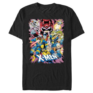 �}�[�x�� ���f�B�[�X �g�b�v�X T�V���c �O���t�B�b�N Men's Marvel X-Men Classic Graphic Tee Black �u���b�N