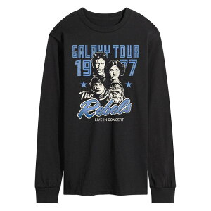 �X�^�[ �E�H�[�Y ���f�B�[�X �g�b�v�X T�V���c �O���t�B�b�N Men'star Wars The Rebels Galaxy Tour 1977 Long Sleeve Graphic Tee Black �u���b�N