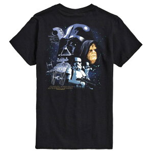 �X�^�[ �E�H�[�Y ���f�B�[�X �g�b�v�X T�V���c �G���p�C�A �O���t�B�b�N Men'star Wars Empire Collage Graphic Tee Black �u���b�N