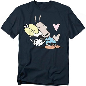 �A�j���L�����N�^�[ ���f�B�[�X �g�b�v�X T�V���c �g�[�� �O���t�B�b�N Licensed Character Big & Tall Rocko's Modern Life Hugraphic Tee Navy �l�C�r�[