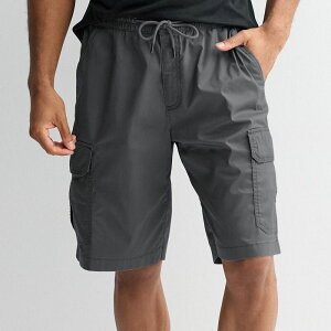 �\�m�} ���f�B�[�X �{�g���X �n�[�t�p���c�E�V���[�c �V���[�g�p���c Men'sonoma Goods For Life 10-Inch Pull-On Cargo Shorts Dark Grey �O���[