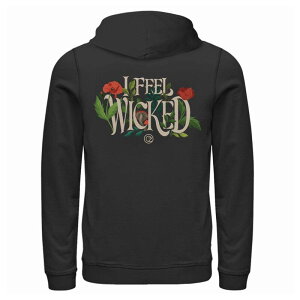 �A�j���L�����N�^�[ ���f�B�[�X �g�b�v�X T�V���c �p�[�J�[ �O���t�B�b�N Licensed Character Men's Wicked Hat Magic Graphic Hoodie Black �u���b�N
