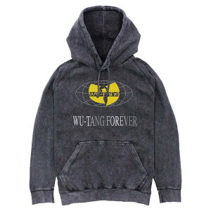 �A�j���L�����N�^�[ ���f�B�[�X �g�b�v�X T�V���c �p�[�J�[ �O���t�B�b�N Licensed Character Men's Wu-Tang Forever Mineral Wash Graphic Hoodie Black �u���b�N