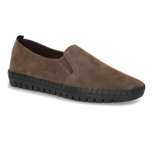 C[W[Xg[g fB[X V[Y T_ Xj[J[ Easy Street Fresh Women'slip-On Sneakers Brown Matte uE