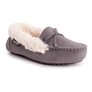 ���N���N�X ���f�B�[�X �V���[�Y �T���_�� MUK LUKS Jaylah Women's Moccasin Slippers Light Gray �O���[