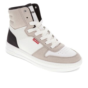 [oCX fB[X V[Y Xj[J[ Levi's Drive Hi 2 Women's Hightop Sneakers White Sand Black zCg