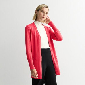 �i�C���E�F�X�g ���f�B�[�X �A�E�^�[ �j�b�g�E�Z�[�^�[ �J�[�f�B�K�� Women's Nine West Essential Cardigan Coral Vista �R�[����