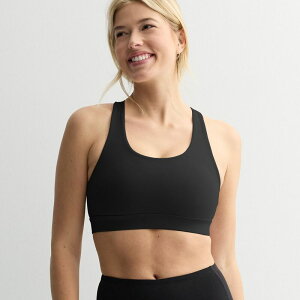Tek Gear ���f�B�[�X �A���_�[�E�F�A �u���W���[ Women's Tek Gear UltraStretch Medium Support Scoop Bra Mineral Black �u���b�N