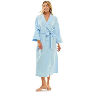 �N���t�g���o���[ ���f�B�[�X �A���_�[�E�F�A �i�C�g�E�F�A �j�b�g Women's Croft & Barrowaffle-Knit Kimono Robe Clear Peri