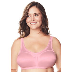 �R���t�H�[�g �`���C�X ���f�B�[�X �A���_�[�E�F�A �u���W���[ �v���X�T�C�Y �T�e�� Comfort Choice Women's Plusize Satin Wireless Comfort Bra Rose Quartz