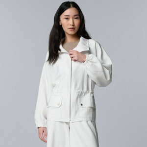 ���F���E�H�� ���f�B�[�X �A�E�^�[ �W���P�b�g�E�u���]�� �E�G�X�g�}�[�N Women'simply Vera Wang Cinched Waist Utility Jacket Modern White �z���C�g
