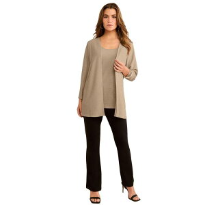 ���A�}���Y ���f�B�[�X �A�E�^�[ �j�b�g�E�Z�[�^�[ �v���X�T�C�Y �J�[�f�B�K�� Roaman's Women's Plusize Glitter Tank Top And Cardigan Twinset Sparkling Champagne �V�����p��