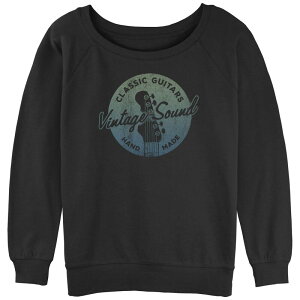 �A���u�����f�b�h ���f�B�[�X �g�b�v�X T�V���c ���B���e�[�W �p�C�� �O���t�B�b�N Unbranded Juniors' Vintage Sound Classic Guitars Handmade Graphic Slouchy Terry Black �u���b�N