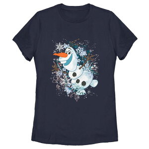 �f�B�Y�j�[ ���f�B�[�X �g�b�v�X T�V���c Disney's Frozen Olaf Dancing Juniors' Tee Navy �l�C�r�[