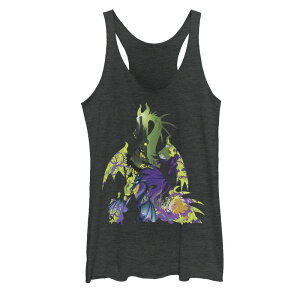 �f�B�Y�j�[ ���f�B�[�X �g�b�v�X T�V���c �O���t�B�b�N Disney'sleeping Beauty Juniors' Maleficent Dragon Graphic Tank Top Black Heather �u���b�N
